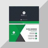 Professional modern clean minimal business card or visiting card design vector