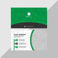 Professional modern clean minimal business card or visiting card design vector