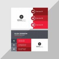 Professional modern clean minimal business card or visiting card design vector