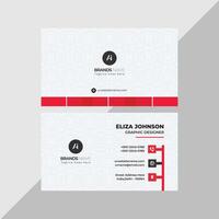 Professional modern clean minimal business card or visiting card design vector