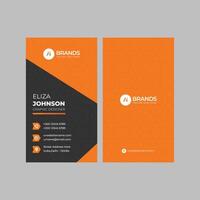 Professional modern clean minimal business card or visiting card design vector