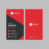 Professional modern clean minimal business card or visiting card design vector