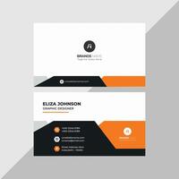 Professional modern clean minimal business card or visiting card design vector