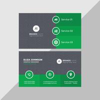 Professional modern clean minimal business card or visiting card design vector