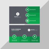 Professional modern clean minimal business card or visiting card design vector