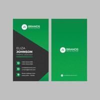 Professional modern clean minimal business card or visiting card design vector