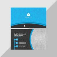 Professional modern clean minimal business card or visiting card design vector