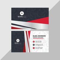 Professional modern clean minimal business card or visiting card design vector