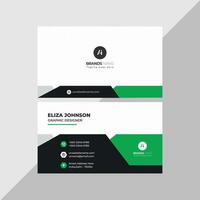 Professional modern clean minimal business card or visiting card design vector