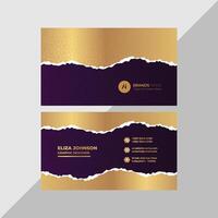 Professional modern clean minimal business card or visiting card design vector