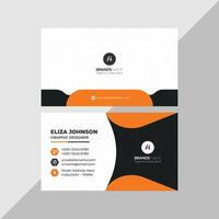 Professional modern clean minimal business card or visiting card design vector