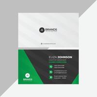 Professional modern clean minimal business card or visiting card design vector