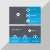 Professional modern clean minimal business card or visiting card design vector