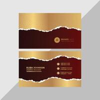 Professional modern clean minimal business card or visiting card design vector