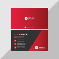 Professional modern clean minimal business card or visiting card design vector