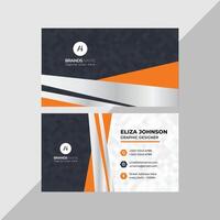 Professional modern clean minimal business card or visiting card design vector