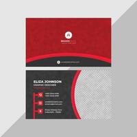 Professional modern clean minimal business card or visiting card design vector