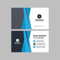 Professional modern clean minimal business card or visiting card design vector