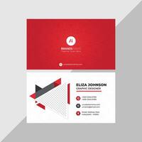 Professional modern clean minimal business card or visiting card design vector