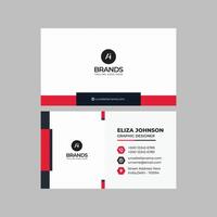 Professional modern clean minimal business card or visiting card design vector