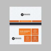 Professional modern clean minimal business card or visiting card design vector