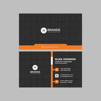 Professional modern clean minimal business card or visiting card design vector