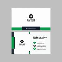 Professional modern clean minimal business card or visiting card design vector