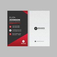 Professional modern clean minimal business card or visiting card design vector