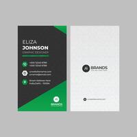 Professional modern clean minimal business card or visiting card design vector