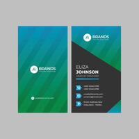 Professional modern clean minimal business card or visiting card design vector