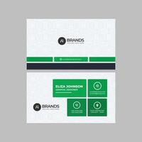 Professional modern clean minimal business card or visiting card design vector