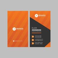 Professional modern clean minimal business card or visiting card design vector