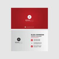 Professional modern clean minimal business card or visiting card design vector