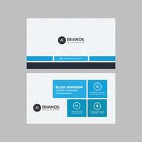 Professional modern clean minimal business card or visiting card design vector