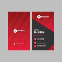 Professional modern clean minimal business card or visiting card design vector