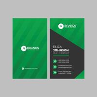 Professional modern clean minimal business card or visiting card design vector