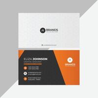 Professional modern clean minimal business card or visiting card design vector