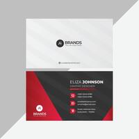 Professional modern clean minimal business card or visiting card design vector