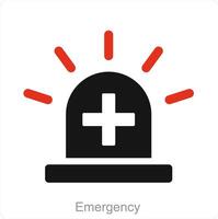 Emergency and alert icon concept vector