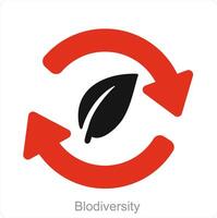 Blodiversity and forest icon concept vector