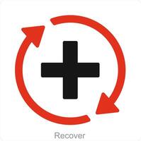 Recover and backup icon concept vector