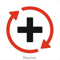 Recover and backup icon concept vector