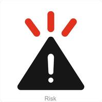 Risk and alert icon concept vector