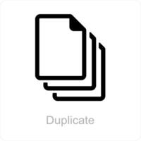 duplicate and copy icon concept vector