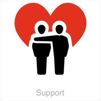 Support and Donation icon concept vector