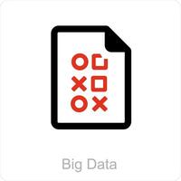 Big Data and technology icon concept vector