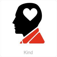 Kind and Human icon concept vector