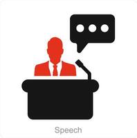 Speech and anoucement icon concept vector