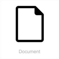 document and paper icon concept vector