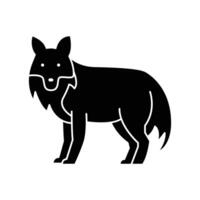 Fox icon. solid icon vector